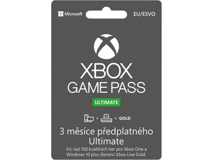 Xbox Game Pass Ultimate na 3 měsíce (EU)